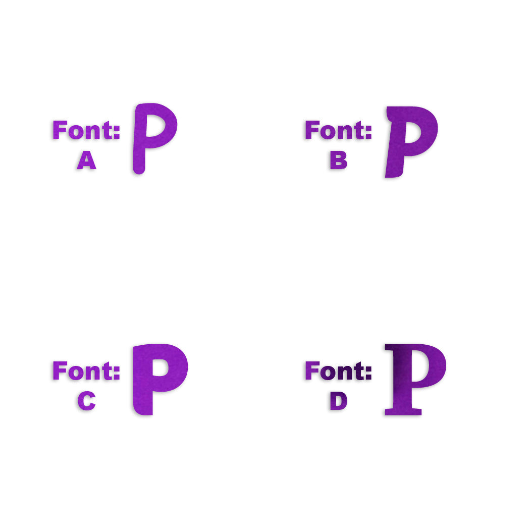 Custom-Fetti Letter - P Purple