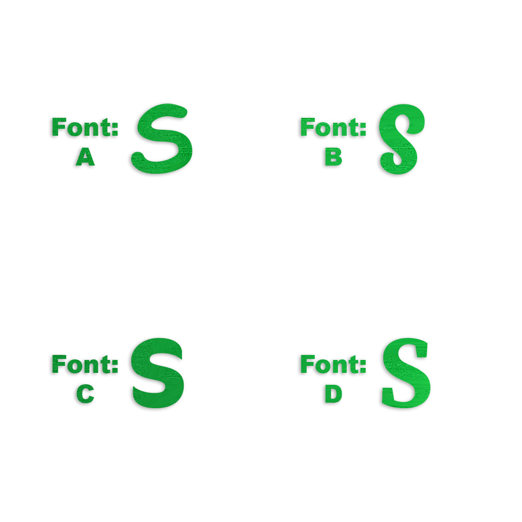 Custom-Fetti Letter - S Green