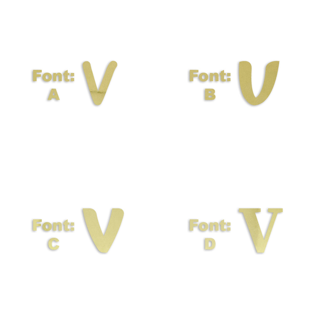 Custom-Fetti Letter - V Gold