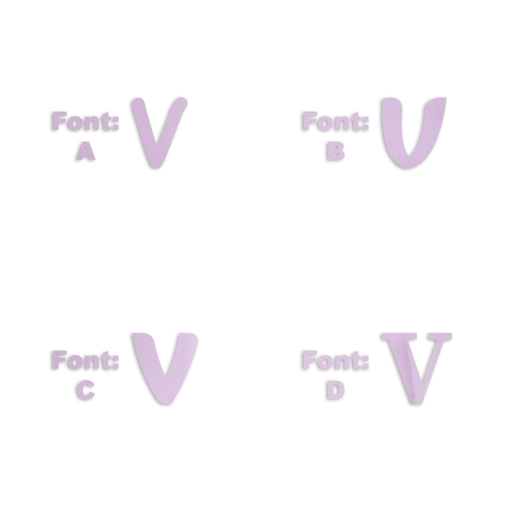 Custom-Fetti Letter - V Pink