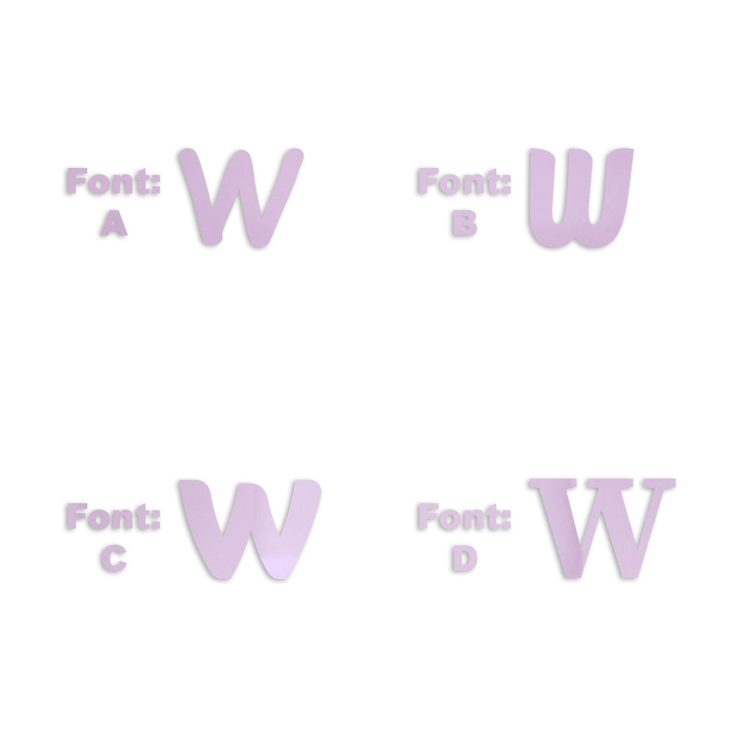 Custom-Fetti Letter - W Pink