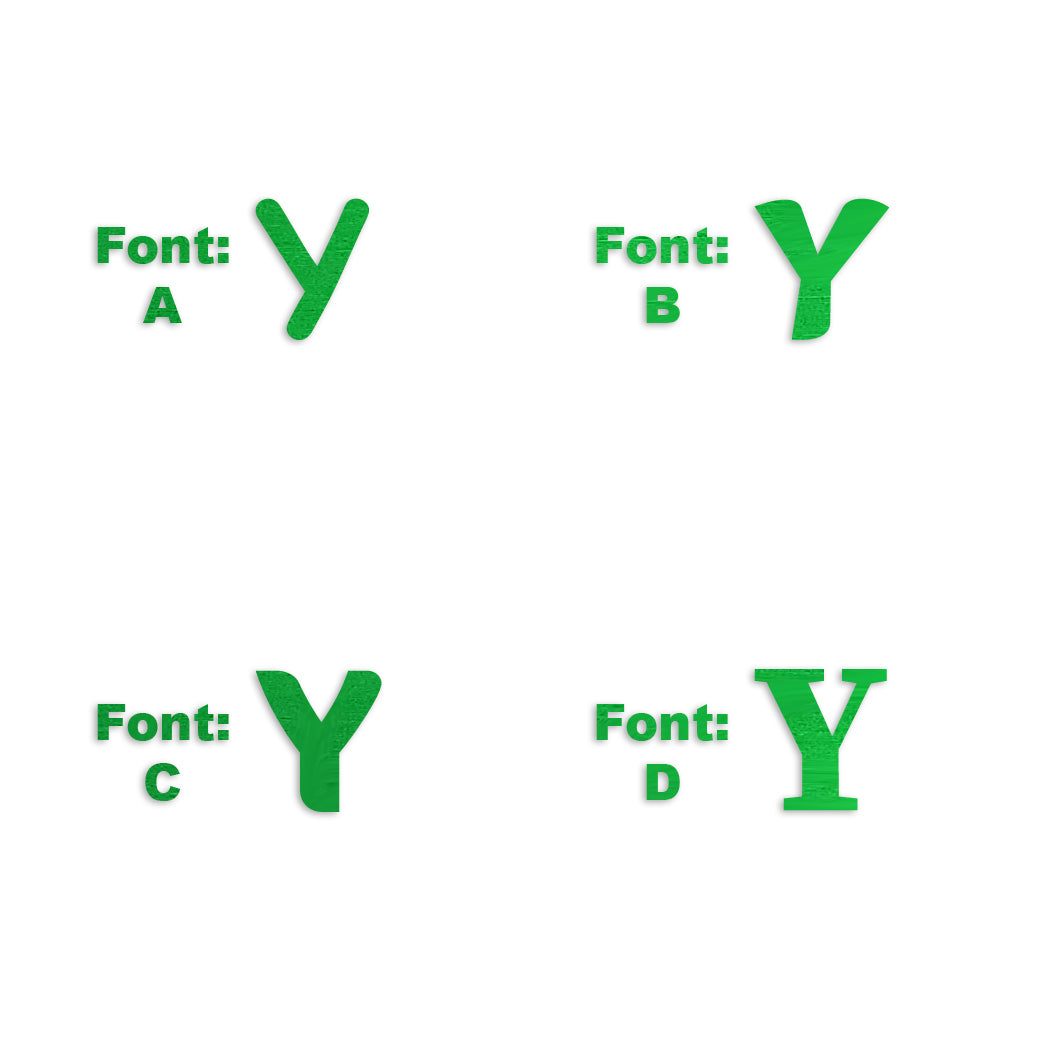 Custom-Fetti Letter - Y Green