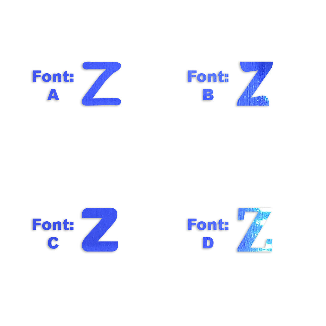 Custom-Fetti Letter - Z Blue Royal