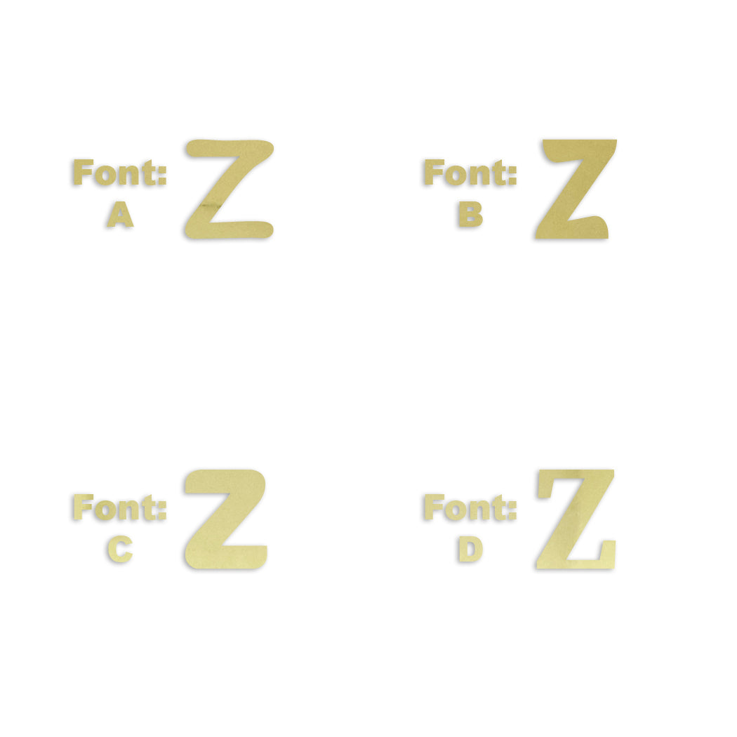 Custom-Fetti Letter - Z Gold