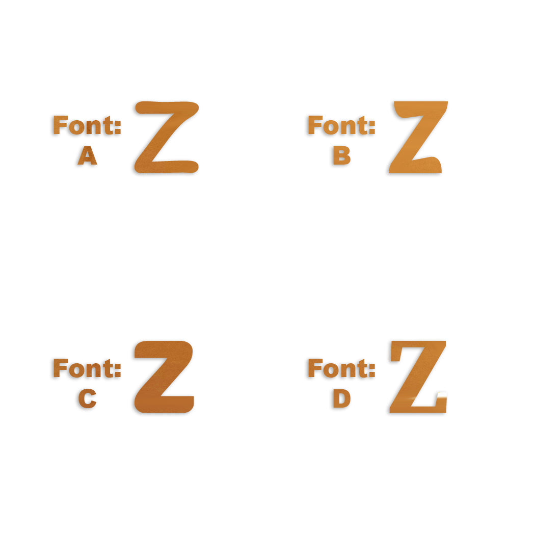 Custom-Fetti Letter - Z Orange