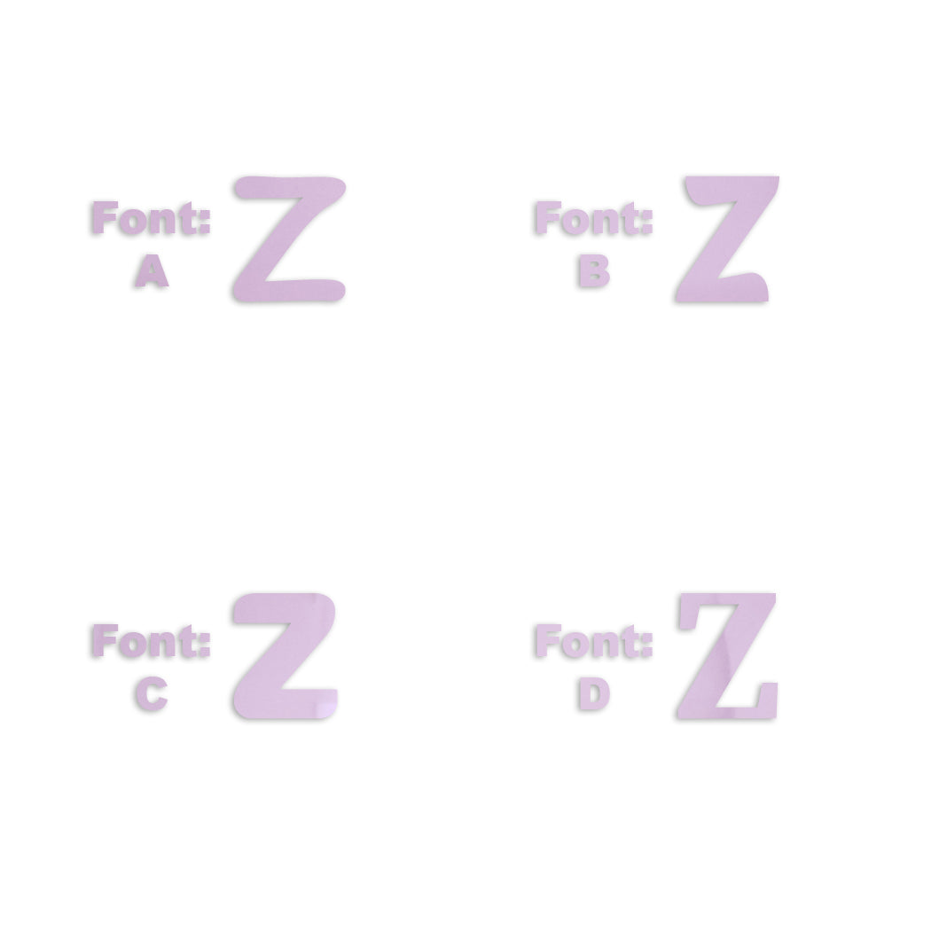 Custom-Fetti Letter - Z Pink