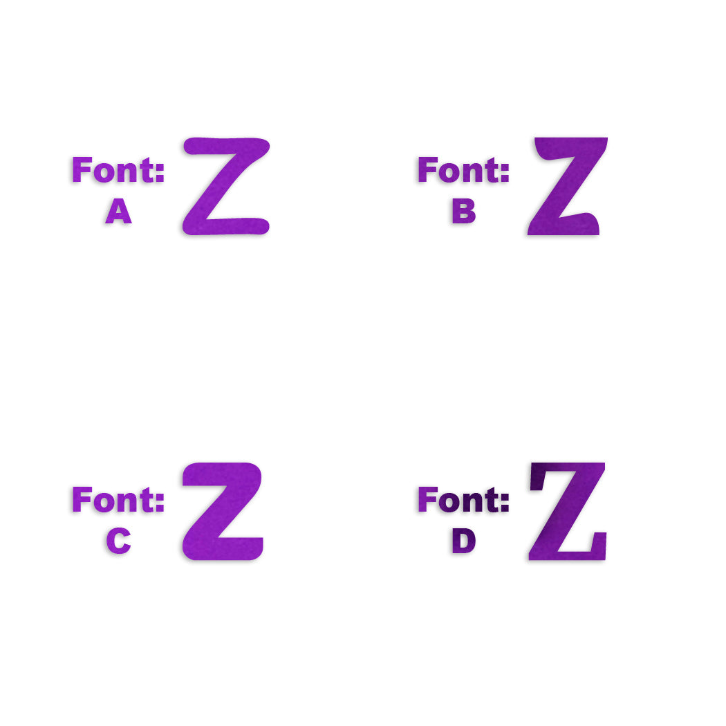 Custom-Fetti Letter - Z Purple