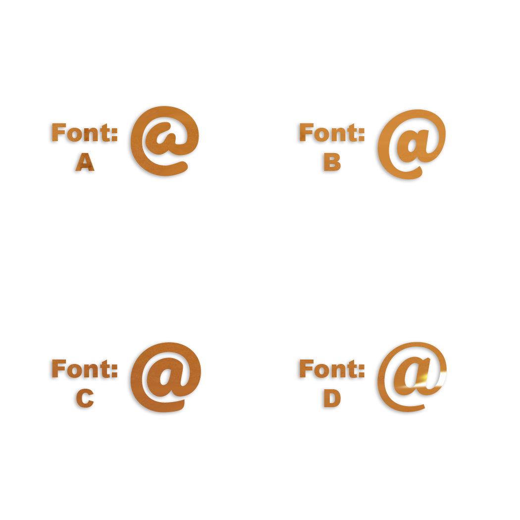 Custom-Fetti Symbol (at) - @ Orange