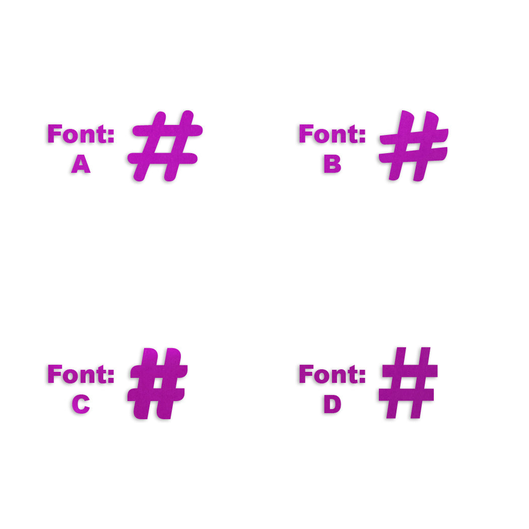 Custom-Fetti Symbol (hashtag) - # Fuchsia