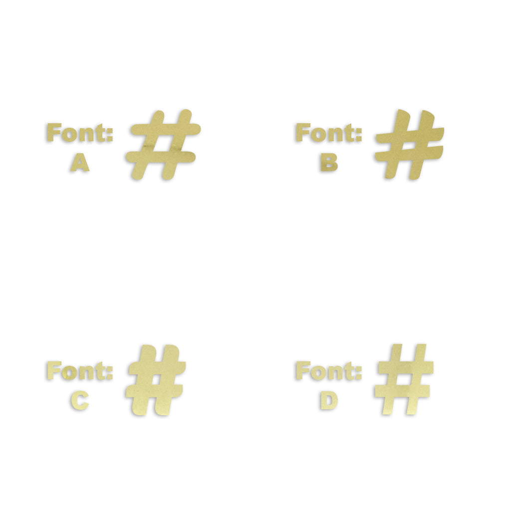 Custom-Fetti Symbol (hashtag) - # Gold