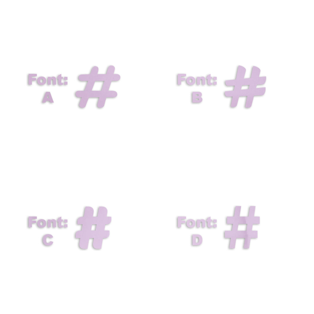 Custom-Fetti Symbol (hashtag) - # Pink