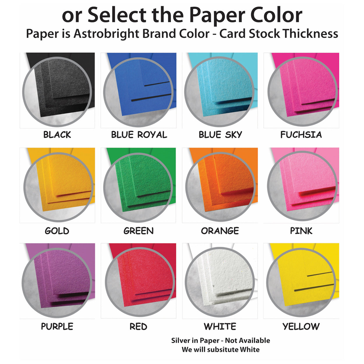 Boy Name Pick a Color Paper