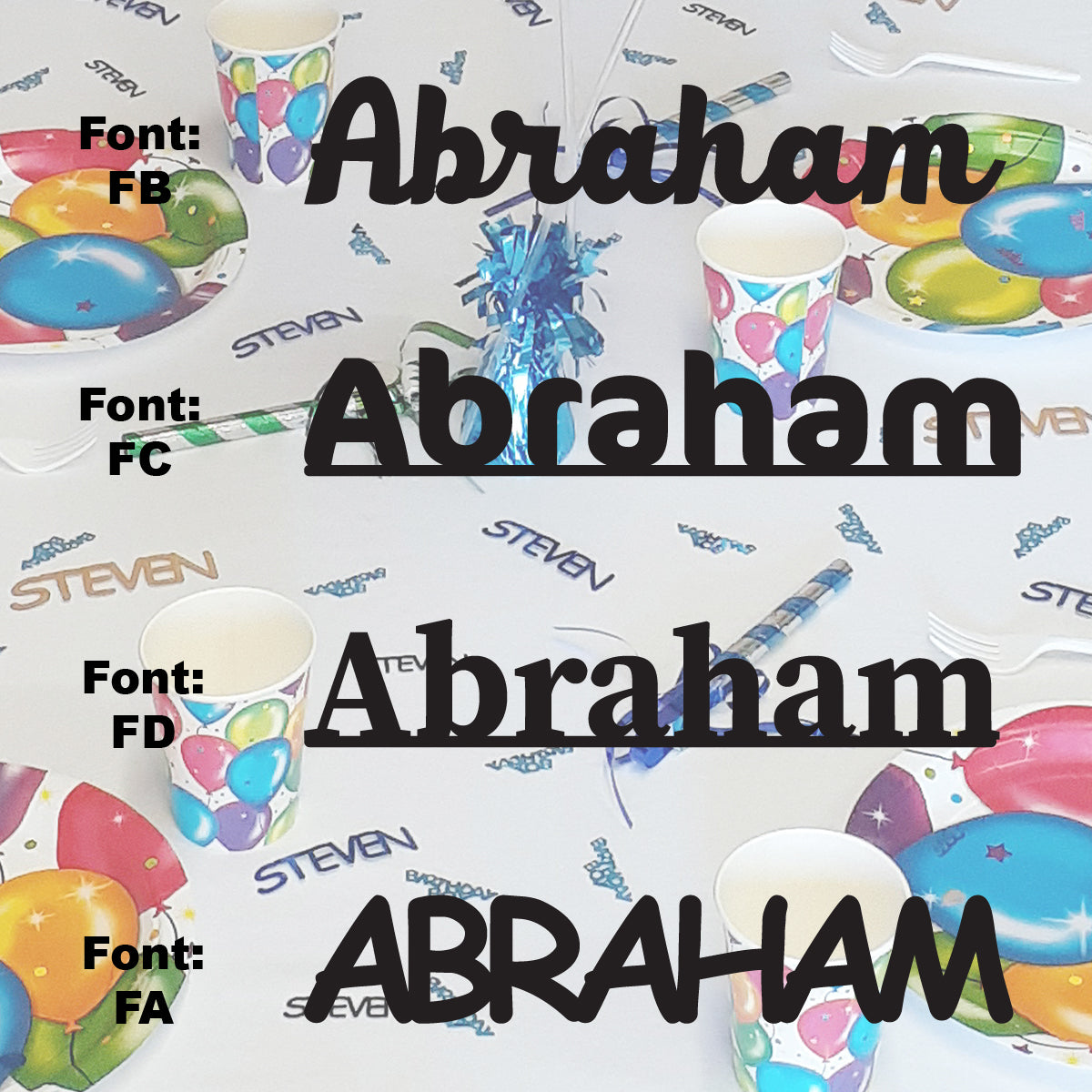 Custom-Fetti Boy - ABRAHAM Black