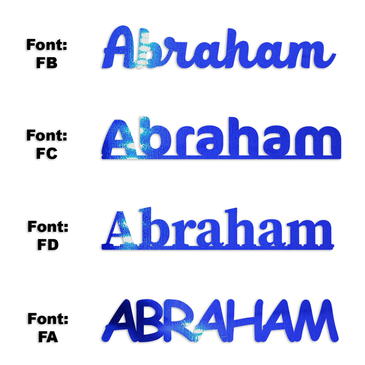 Custom-Fetti Boy - ABRAHAM Blue Royal