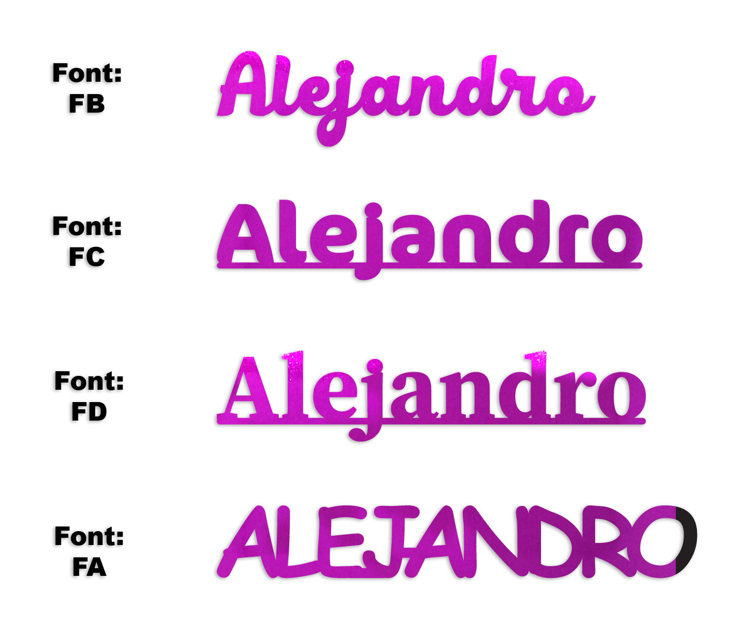 Custom-Fetti Boy - ALEJANDRO Fuchsia