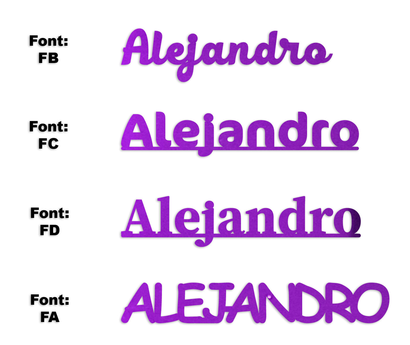 Custom-Fetti Boy - ALEJANDRO Purple