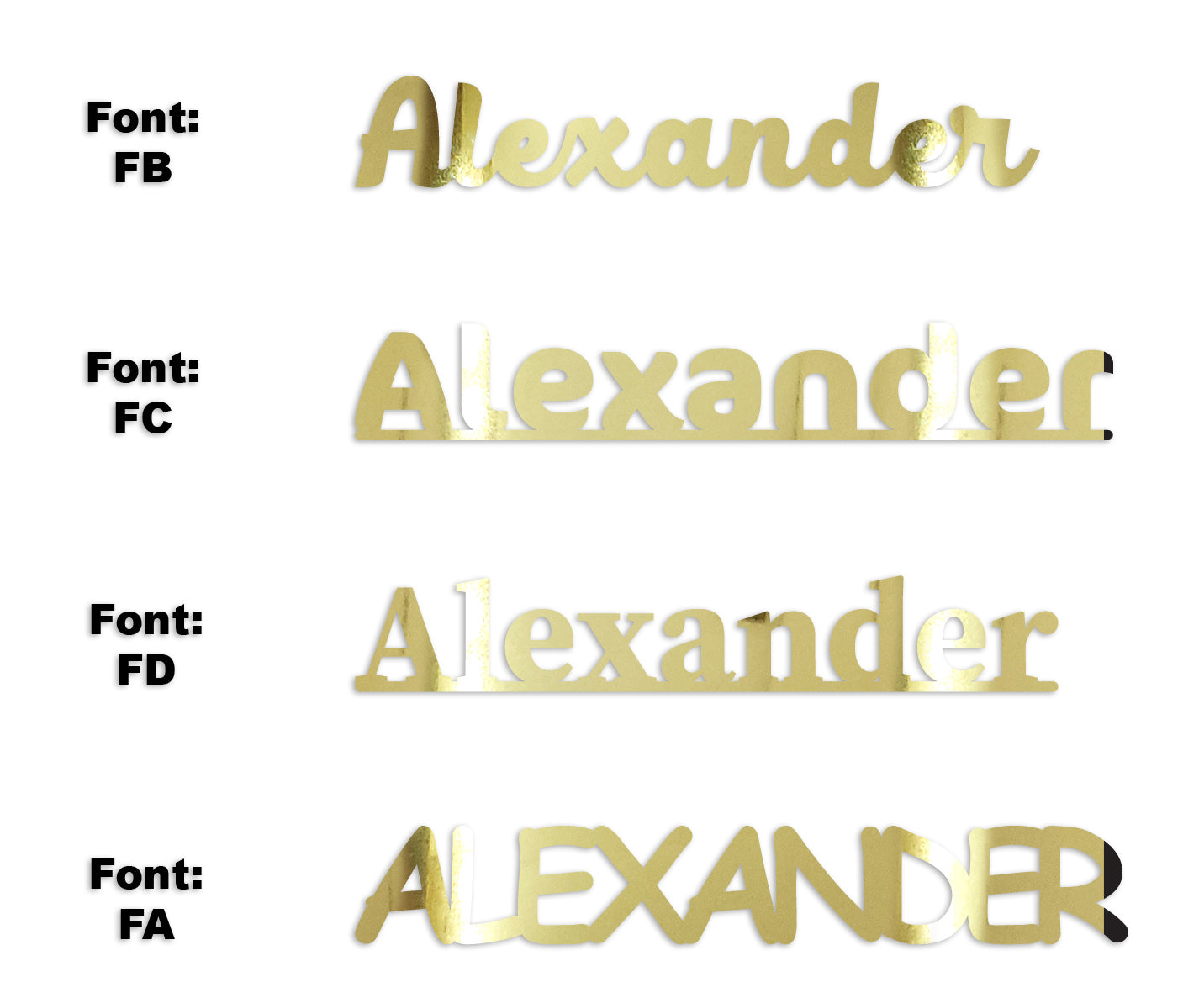 Custom-Fetti Boy - ALEXANDER Gold