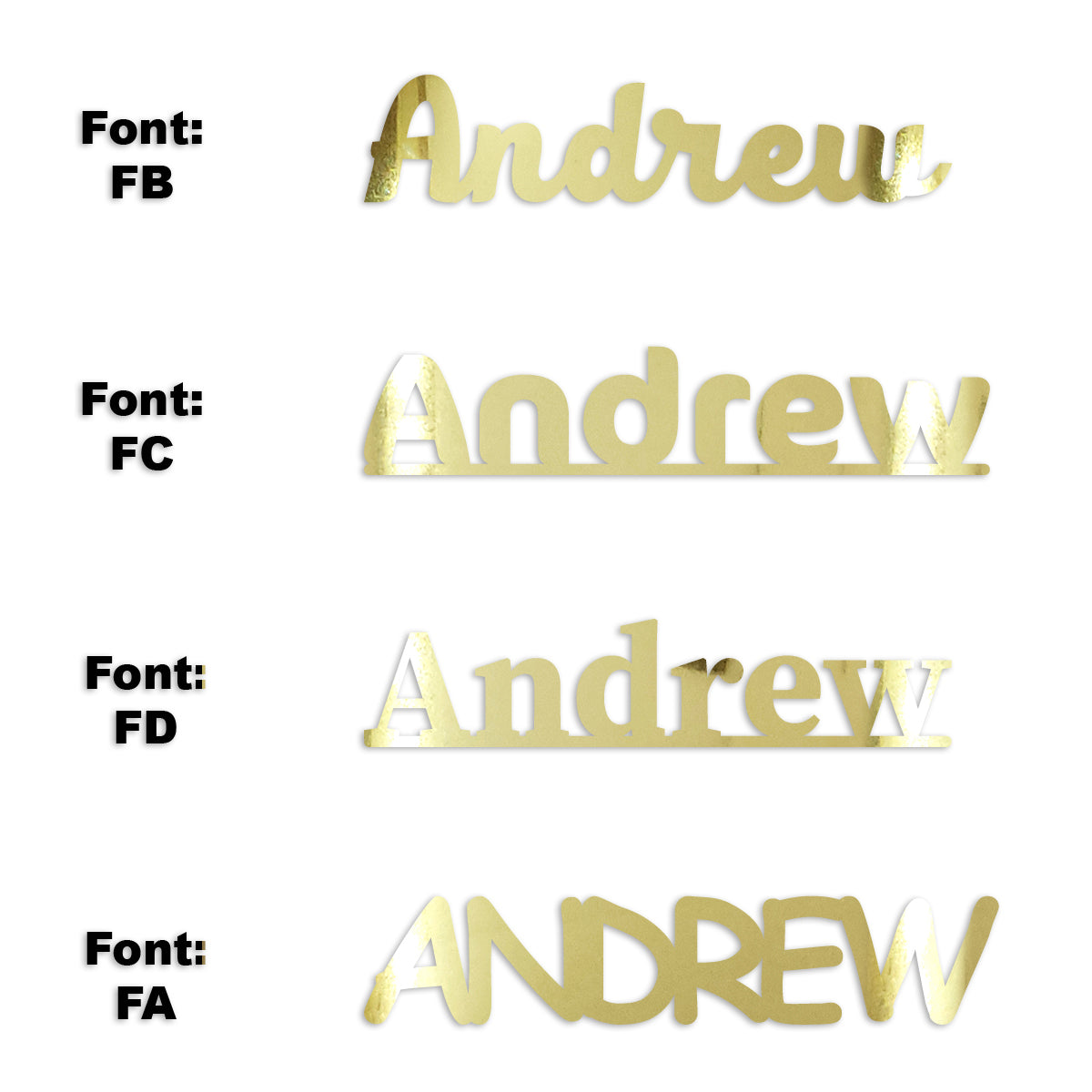 Custom-Fetti Boy - ANDREW Gold