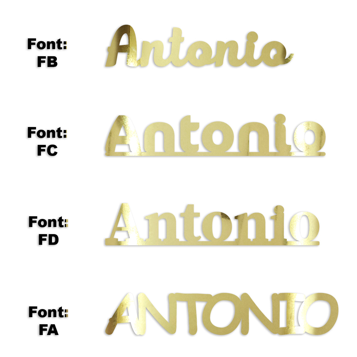 Custom-Fetti Boy - ANTONIO Gold