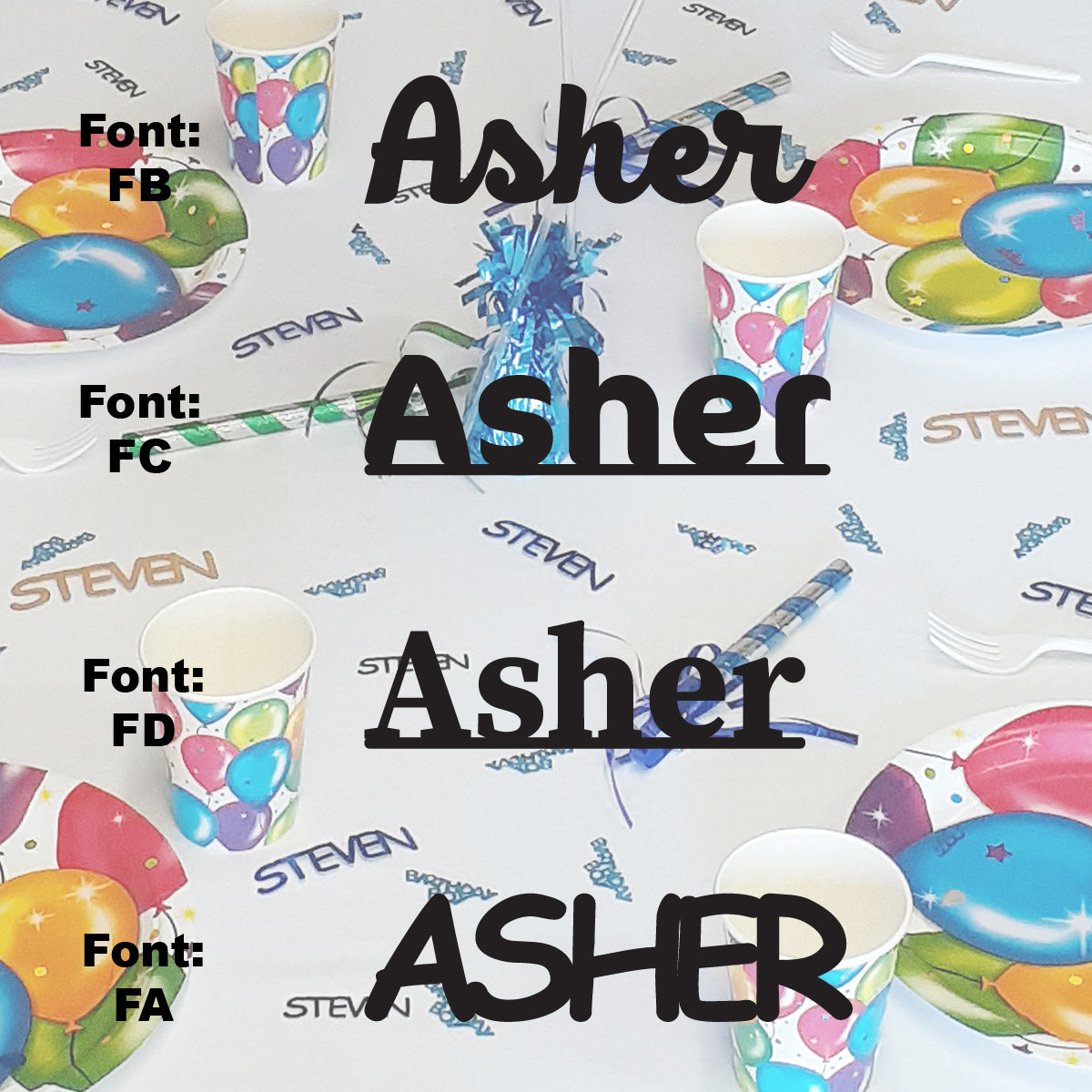 Custom-Fetti Boy - ASHER Black