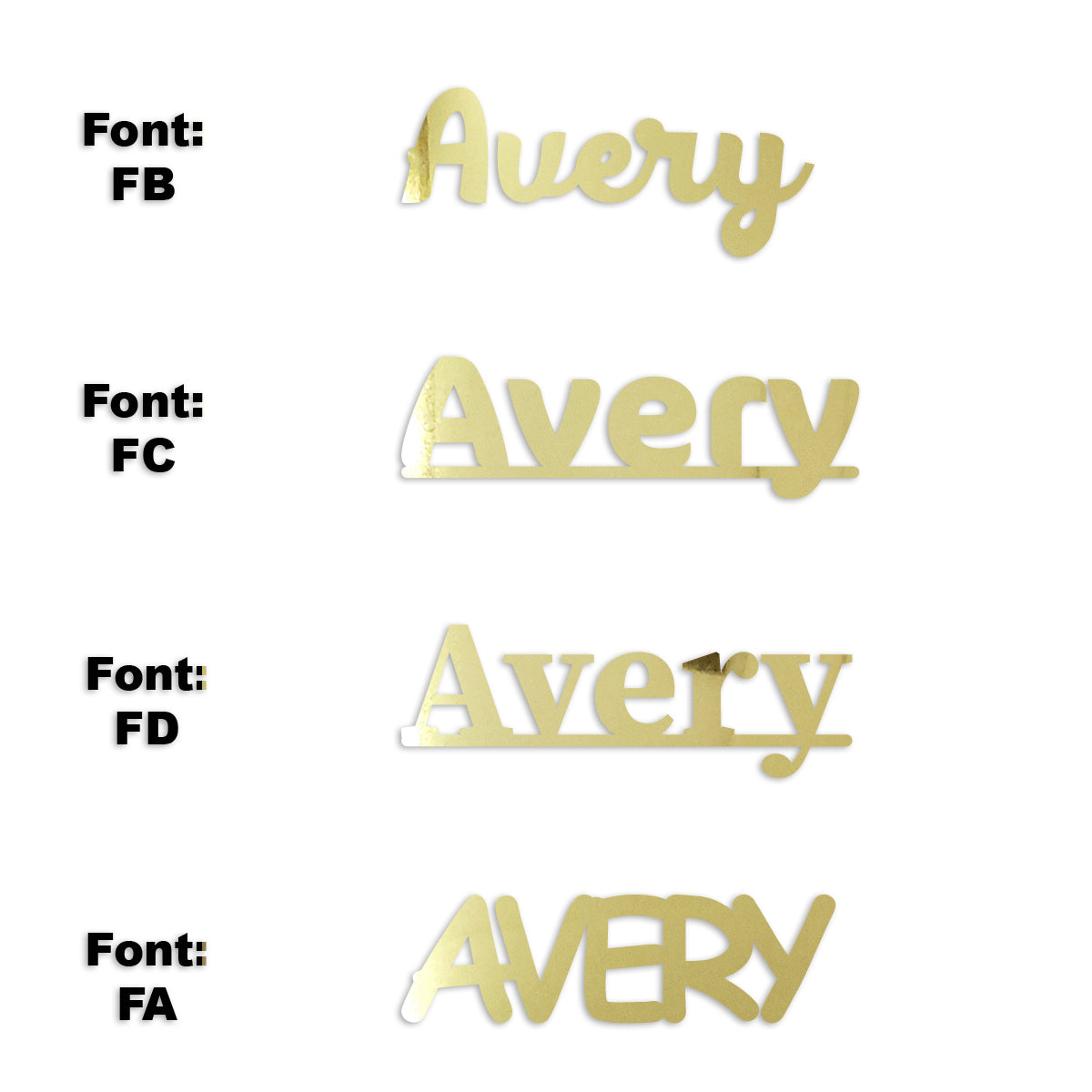 Custom-Fetti Boy - AVERY Gold