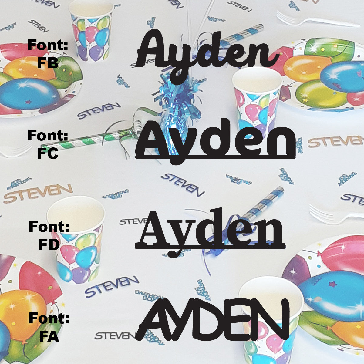 Custom-Fetti Boy - AYDEN Black