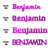 Custom-Fetti Boy - BENJAMIN Fuchsia