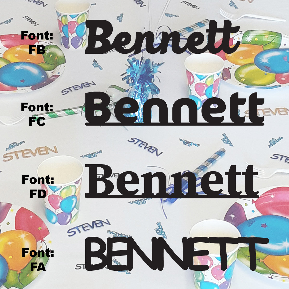 Custom-Fetti Boy - BENNETT Black