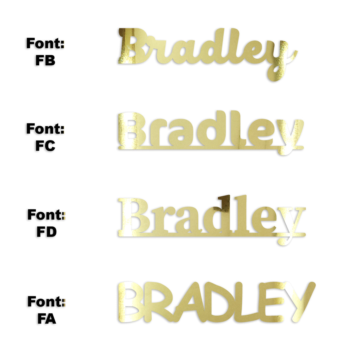 Custom-Fetti Boy - BRADLEY Gold