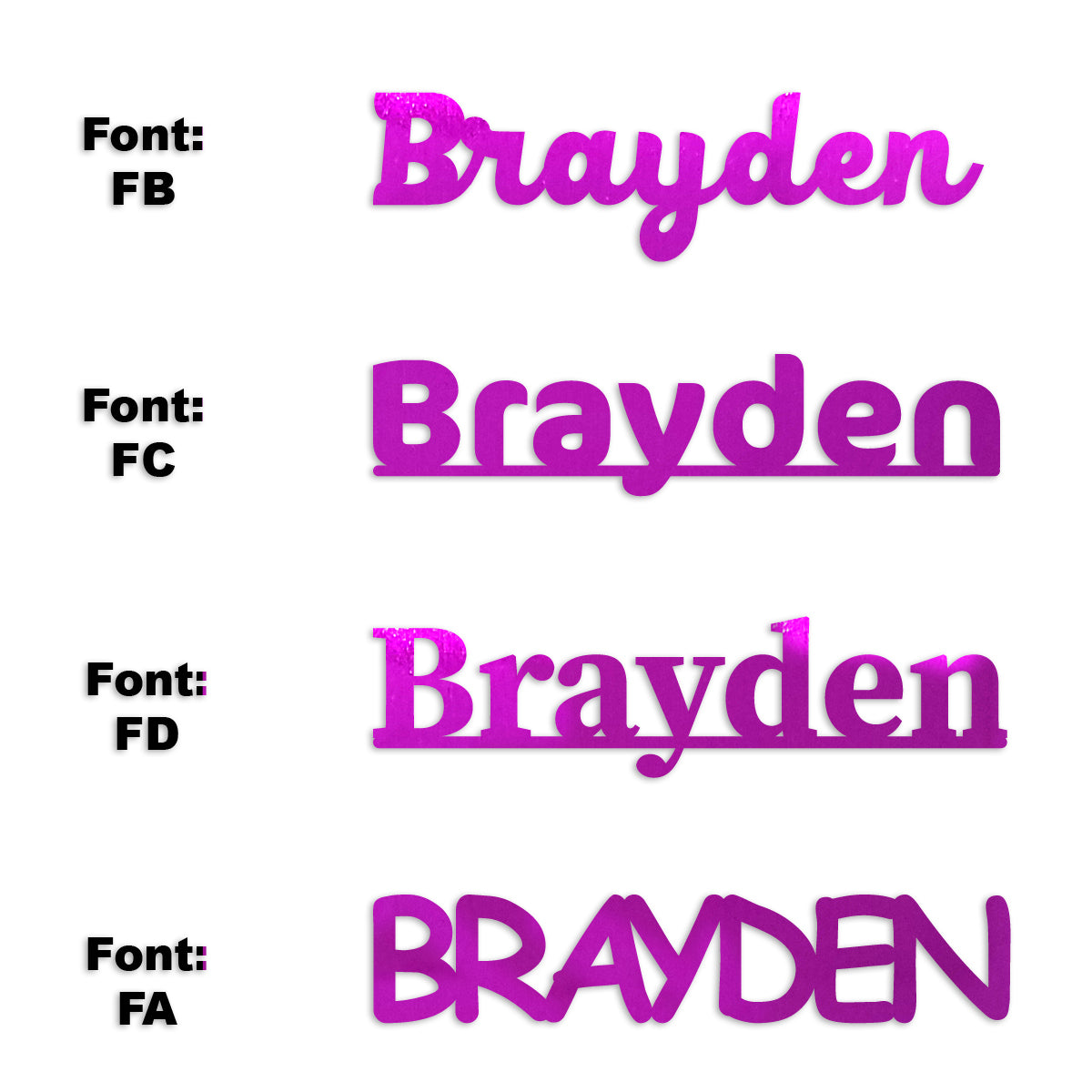 Custom-Fetti Boy - BRAYDEN Fuchsia