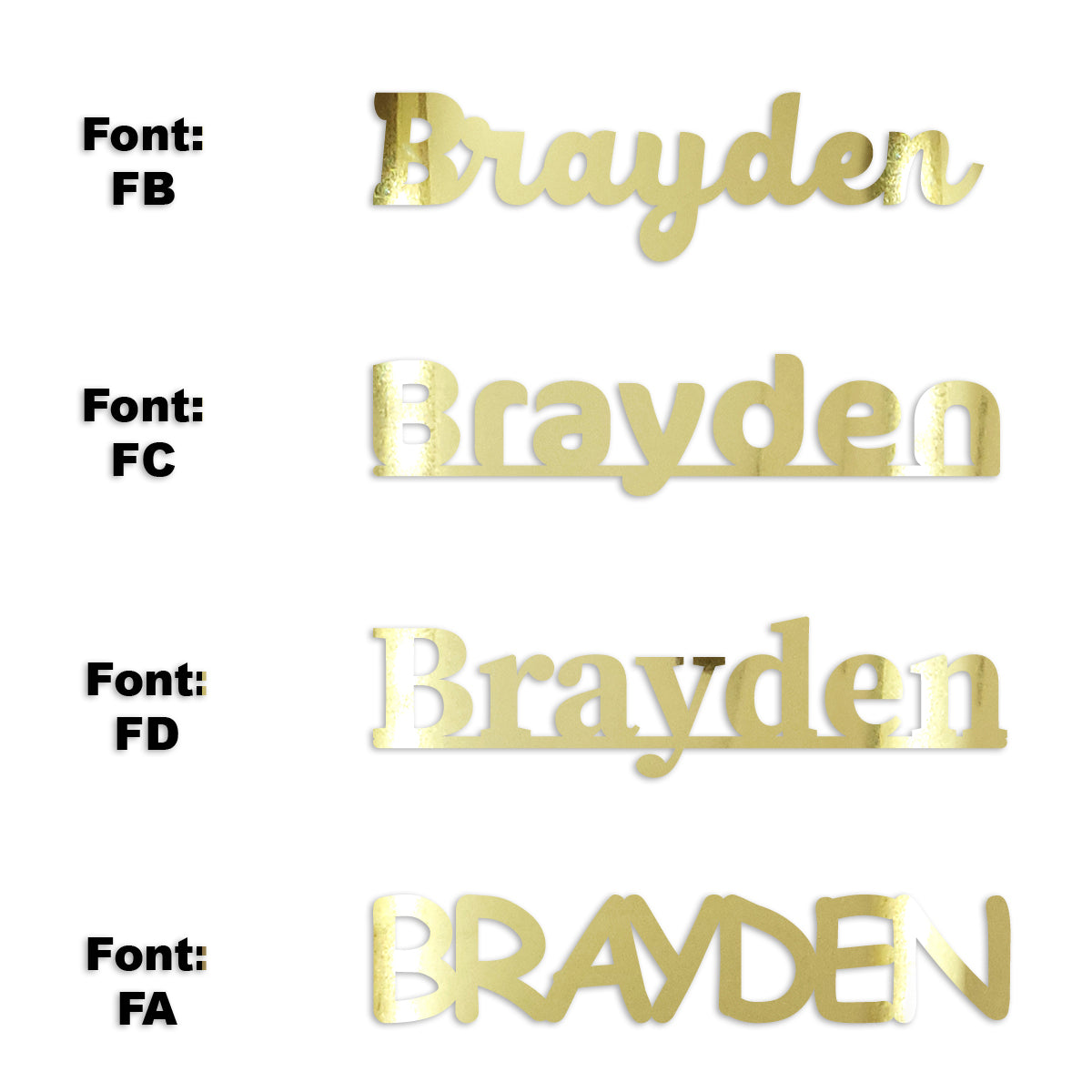 Custom-Fetti Boy - BRAYDEN Gold