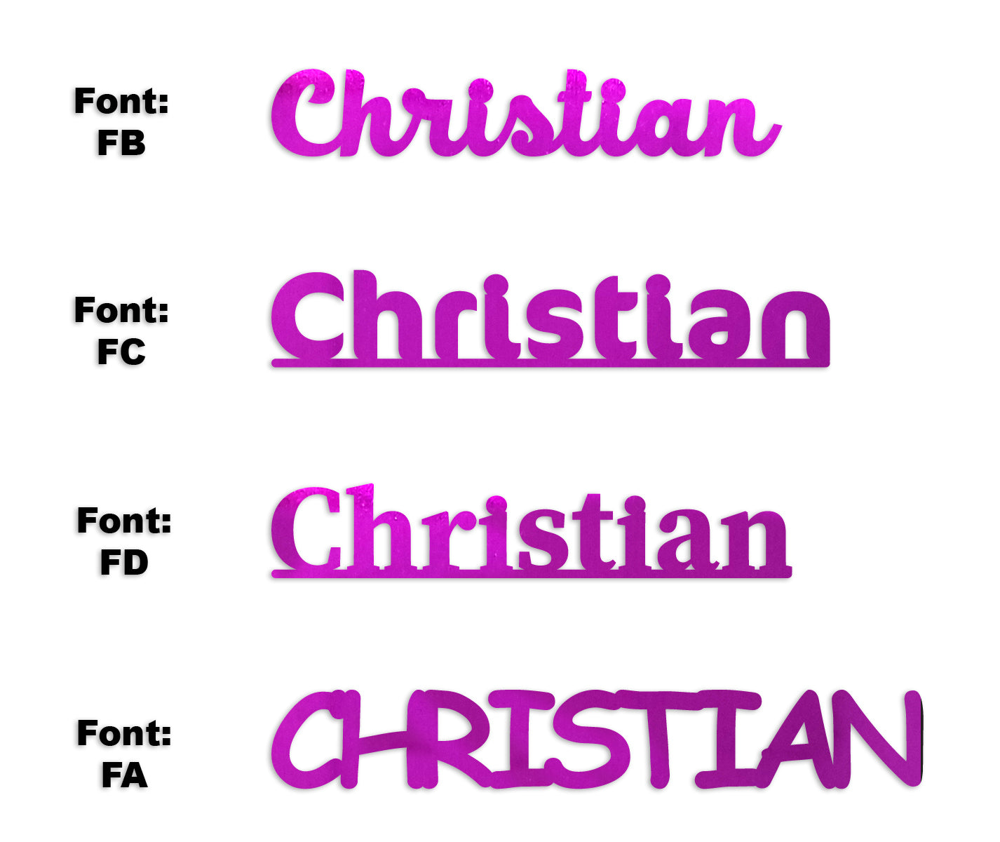 Custom-Fetti Boy - CHRISTIAN Fuchsia