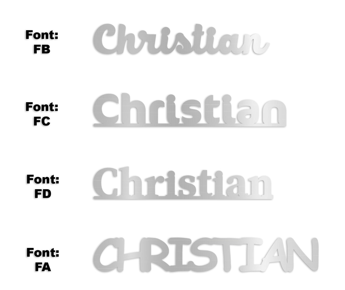 Custom-Fetti Boy - CHRISTIAN Silver