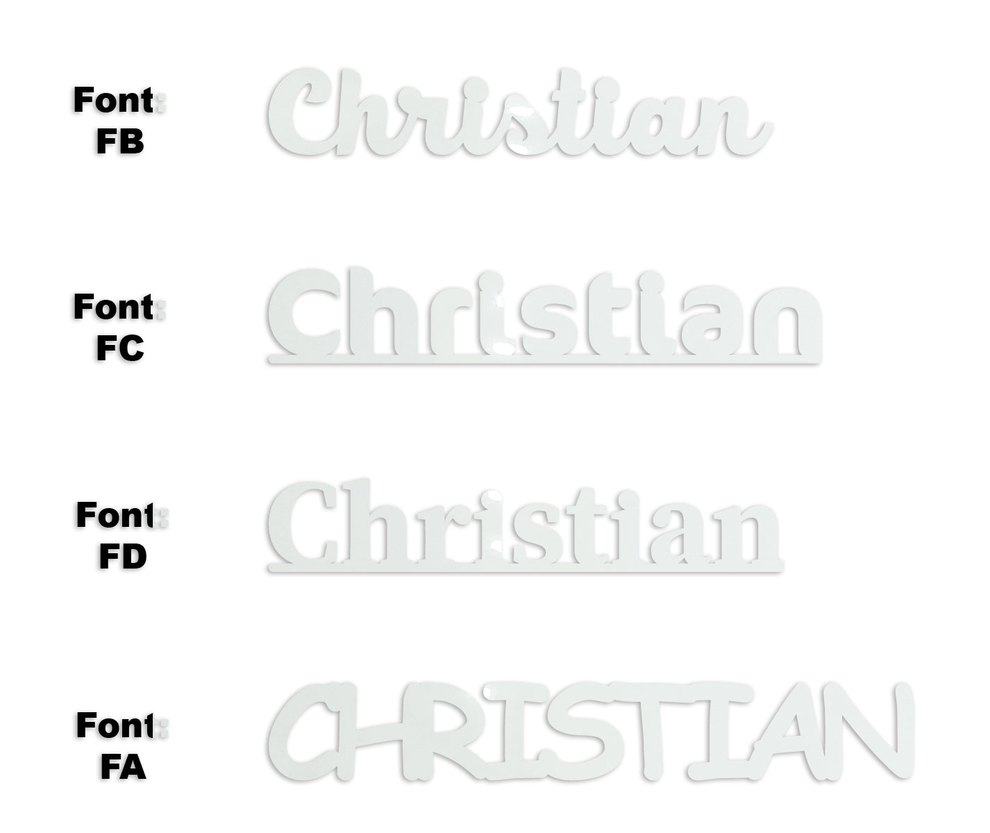 Custom-Fetti Boy - CHRISTIAN White