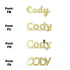 Custom-Fetti Boy - CODY Gold