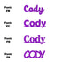 Custom-Fetti Boy - CODY Purple