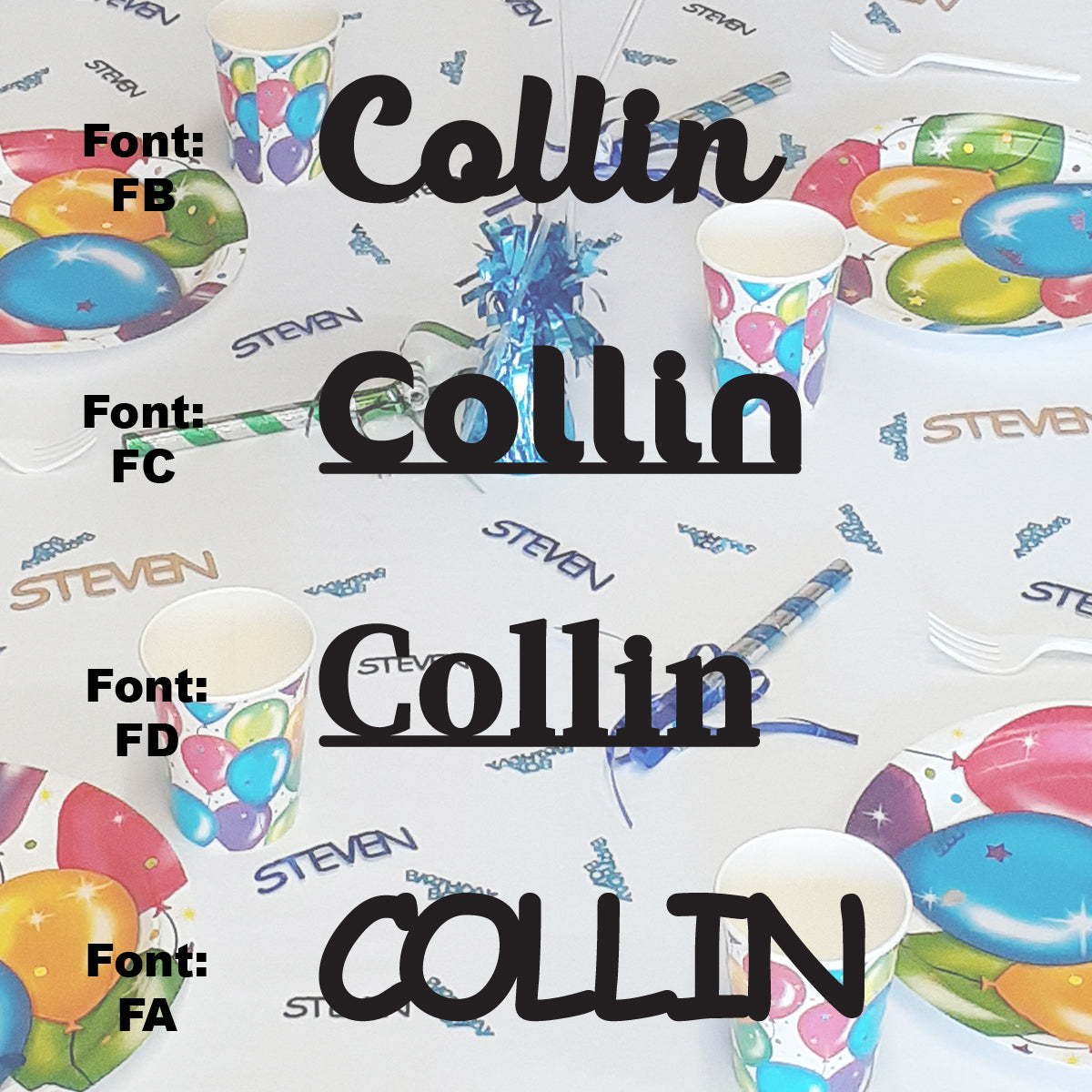 Custom-Fetti Boy - COLLIN Black