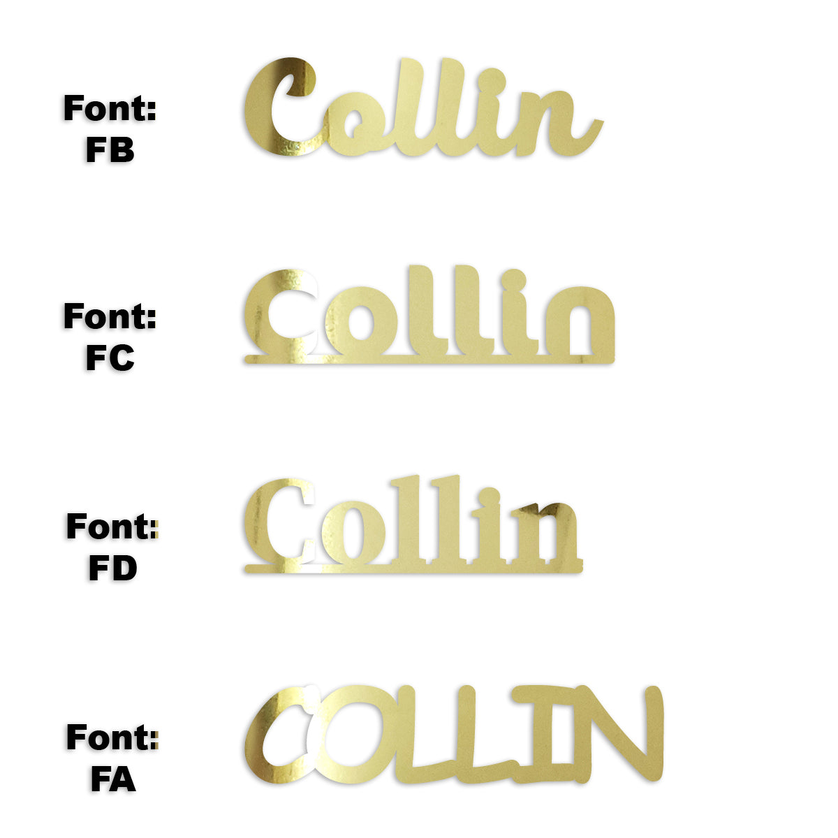 Custom-Fetti Boy - COLLIN Gold