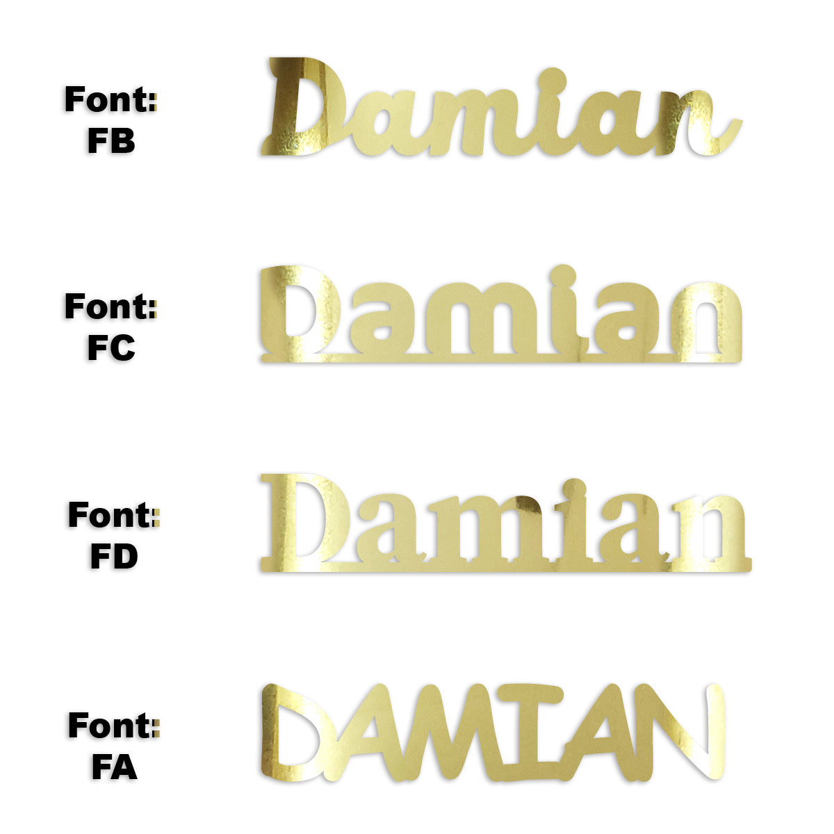 Custom-Fetti Boy - DAMIAN Gold