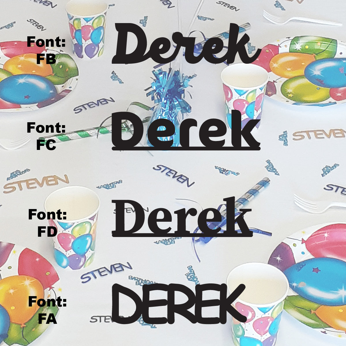 Custom-Fetti Boy - DEREK Black