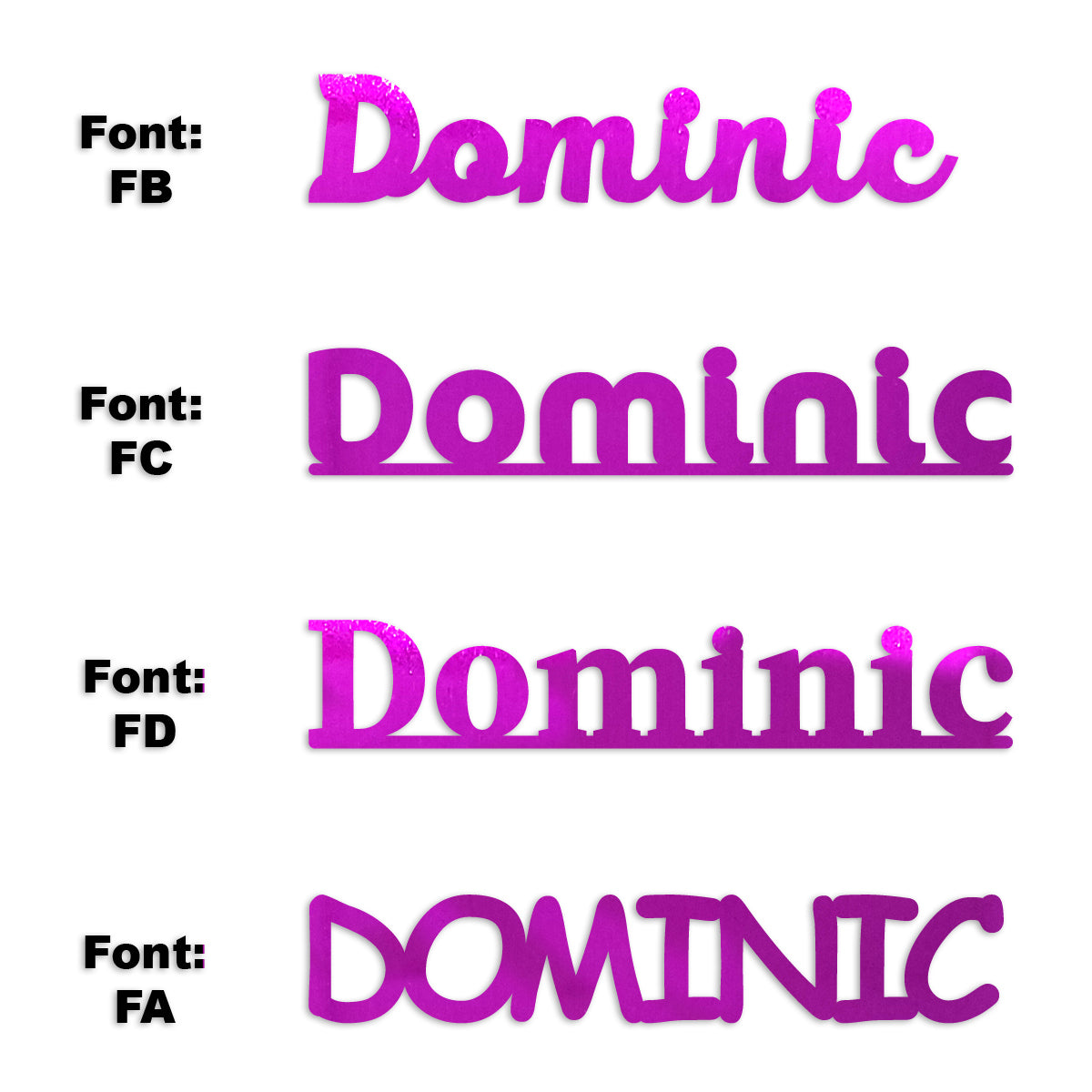 Custom-Fetti Boy - DOMINIC Fuchsia