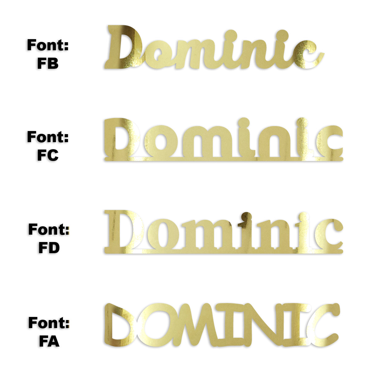 Custom-Fetti Boy - DOMINIC Gold