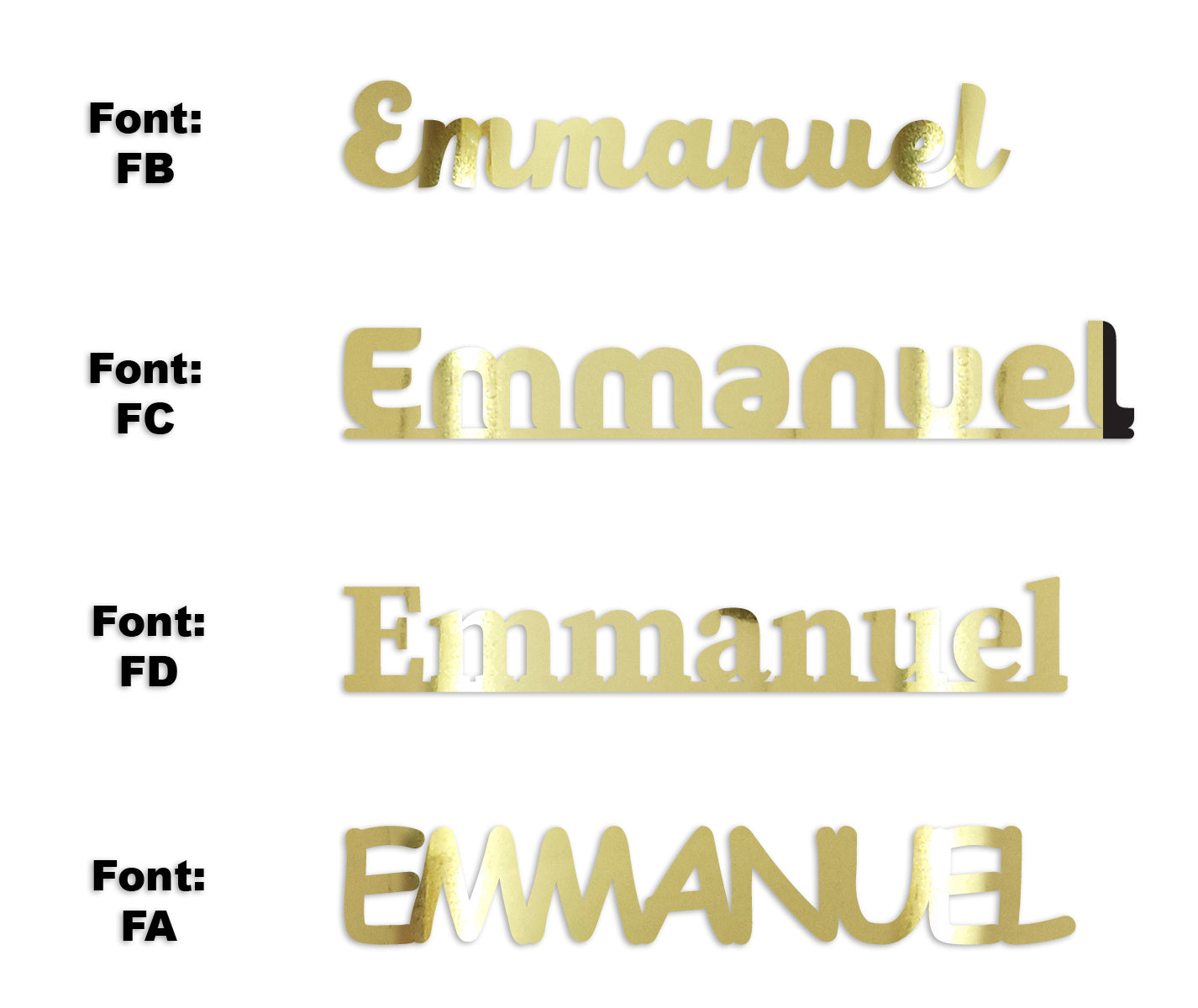 Custom-Fetti Boy - EMMANUEL Gold