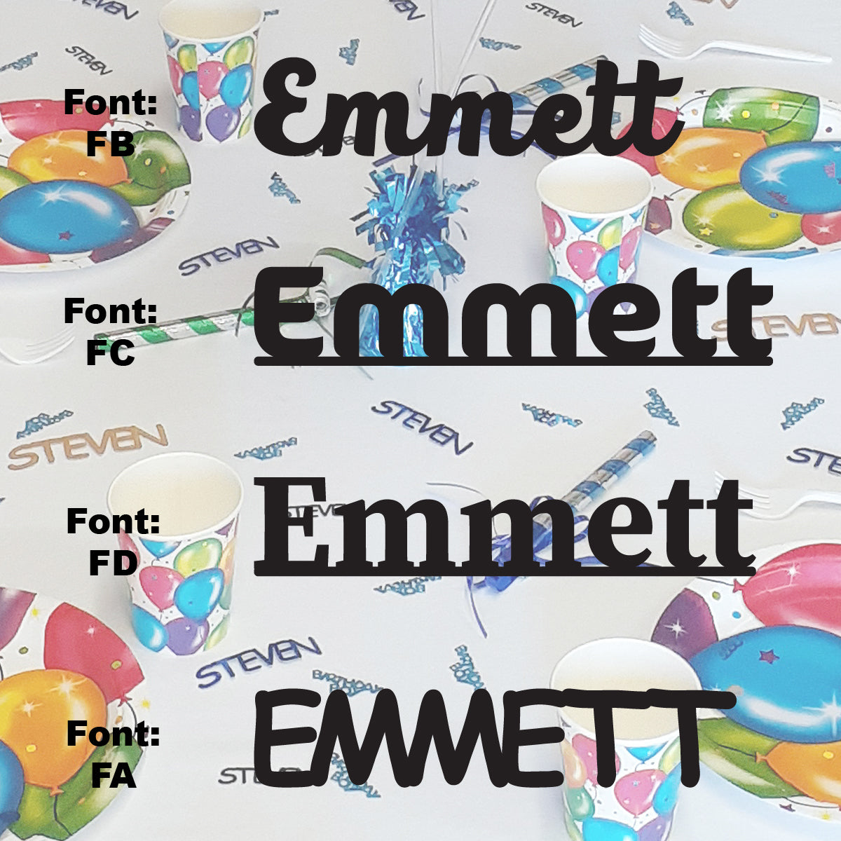 Custom-Fetti Boy - EMMETT Black