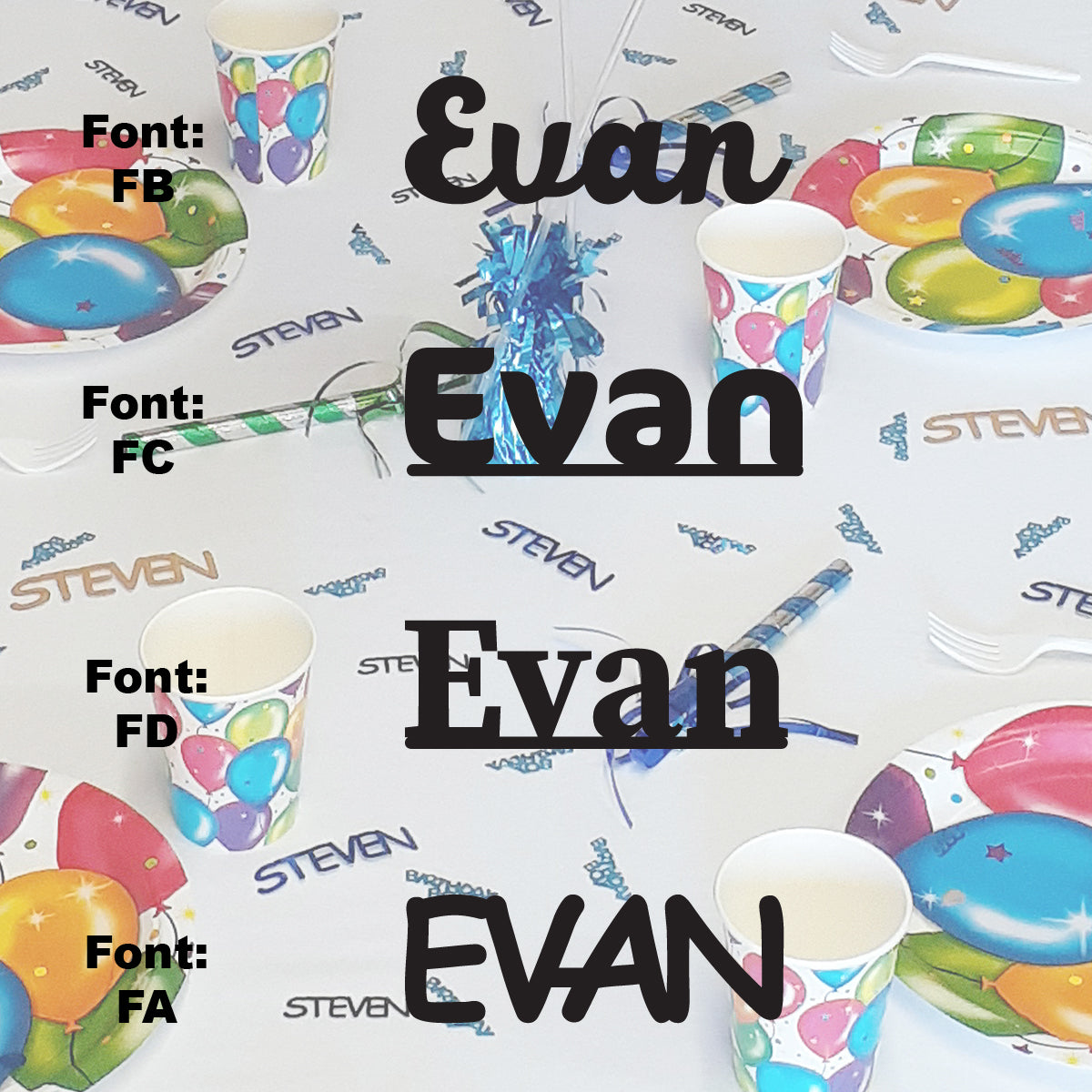 Custom-Fetti Boy - EVAN Black