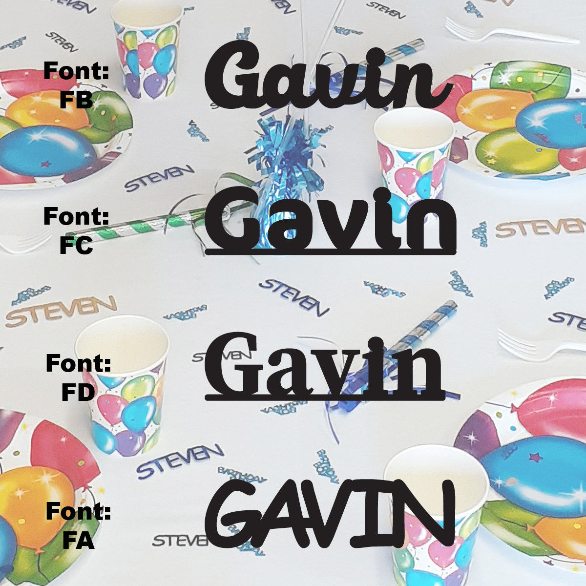 Custom-Fetti Boy - GAVIN Black