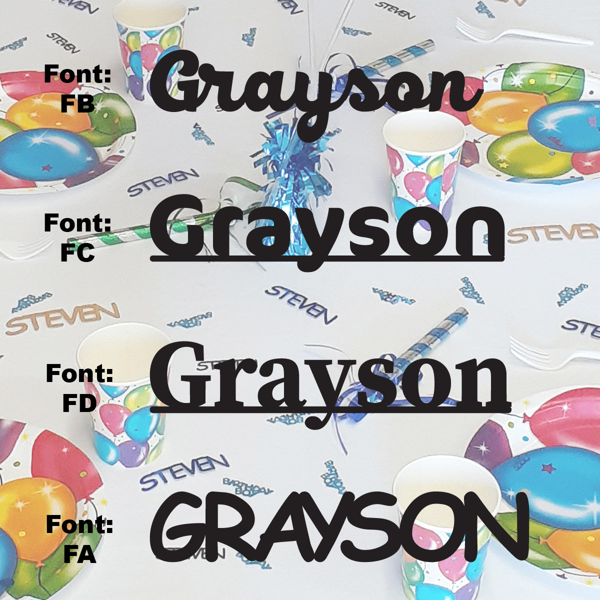 Custom-Fetti Boy - GRAYSON Black