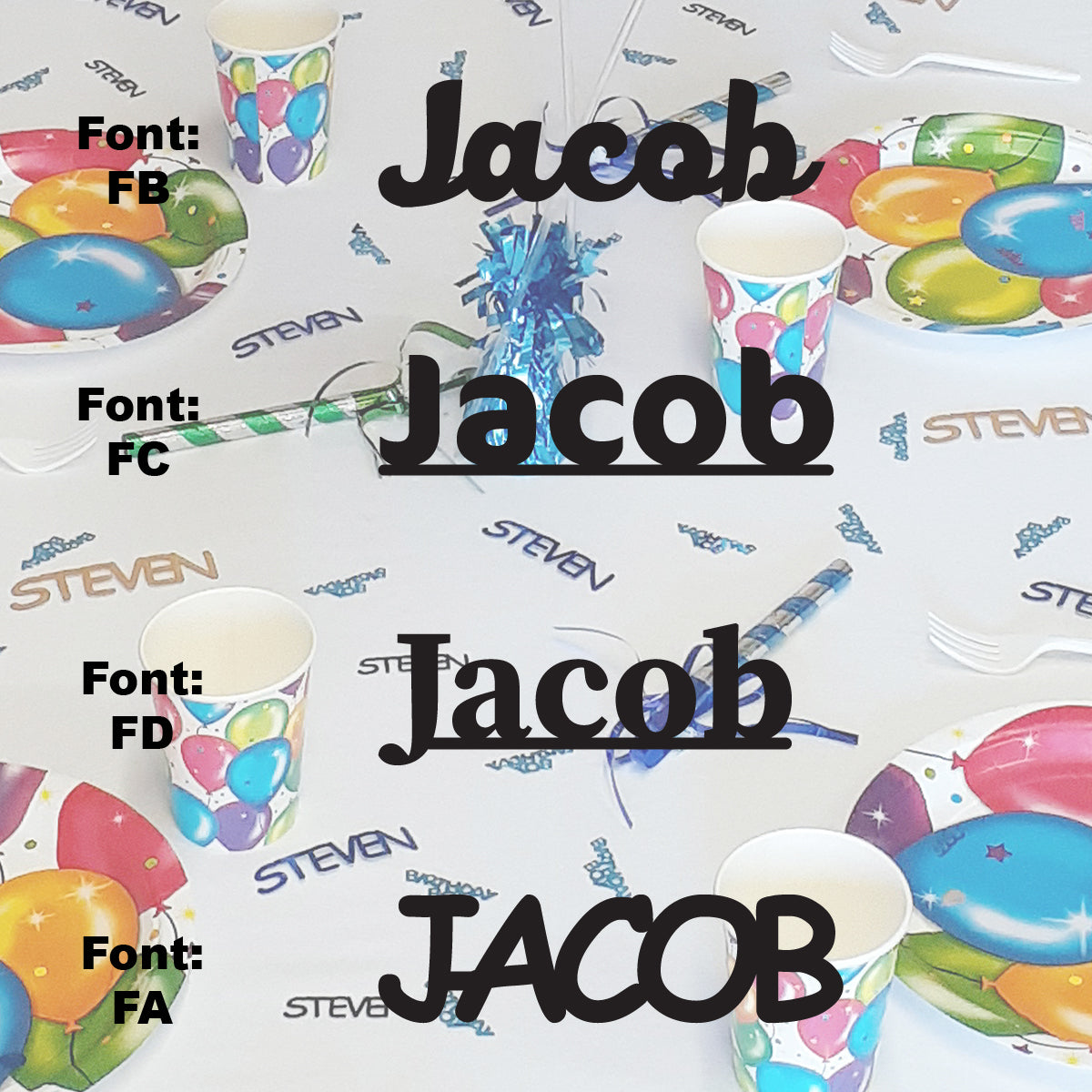 Custom-Fetti Boy - JACOB Black