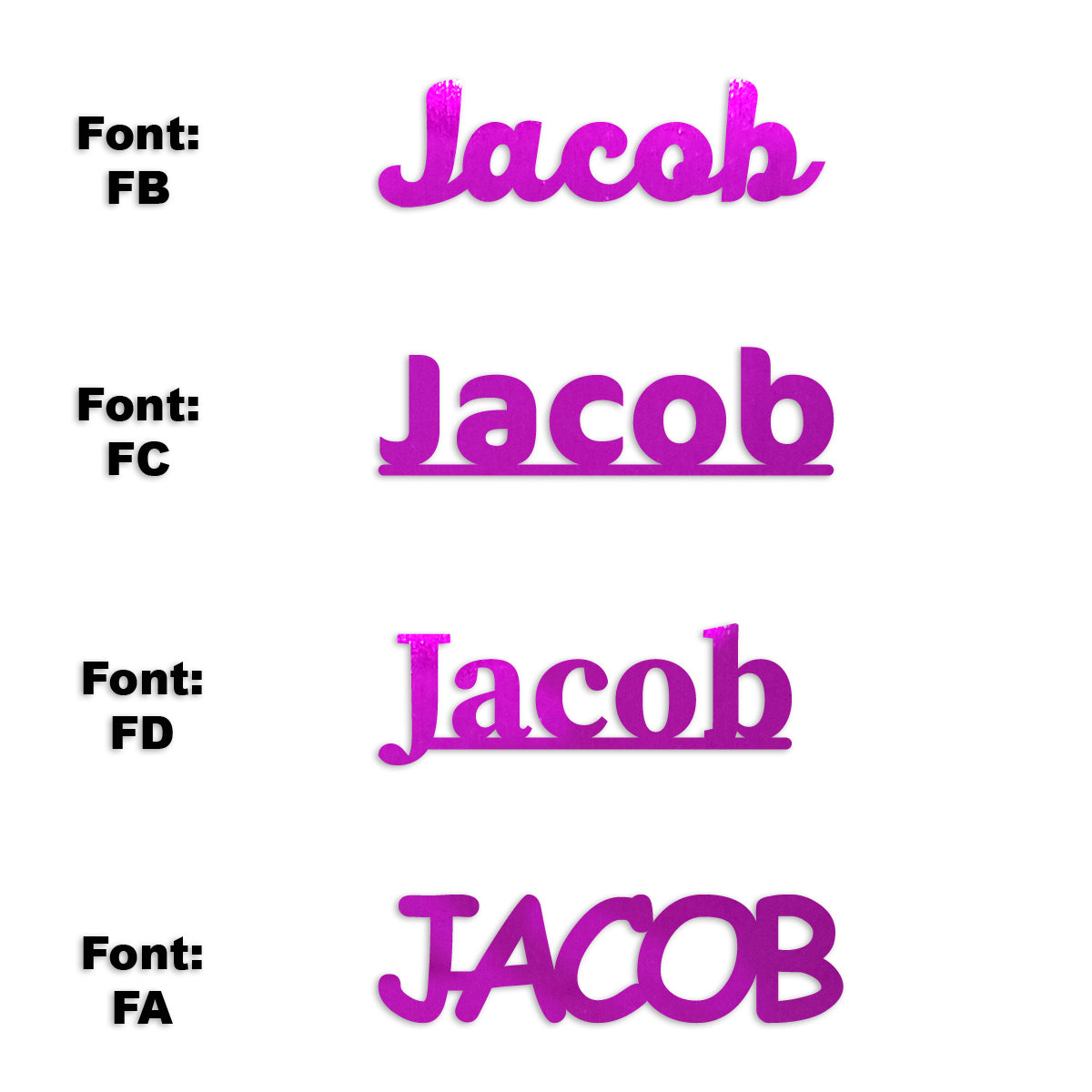 Custom-Fetti Boy - JACOB Fuchsia