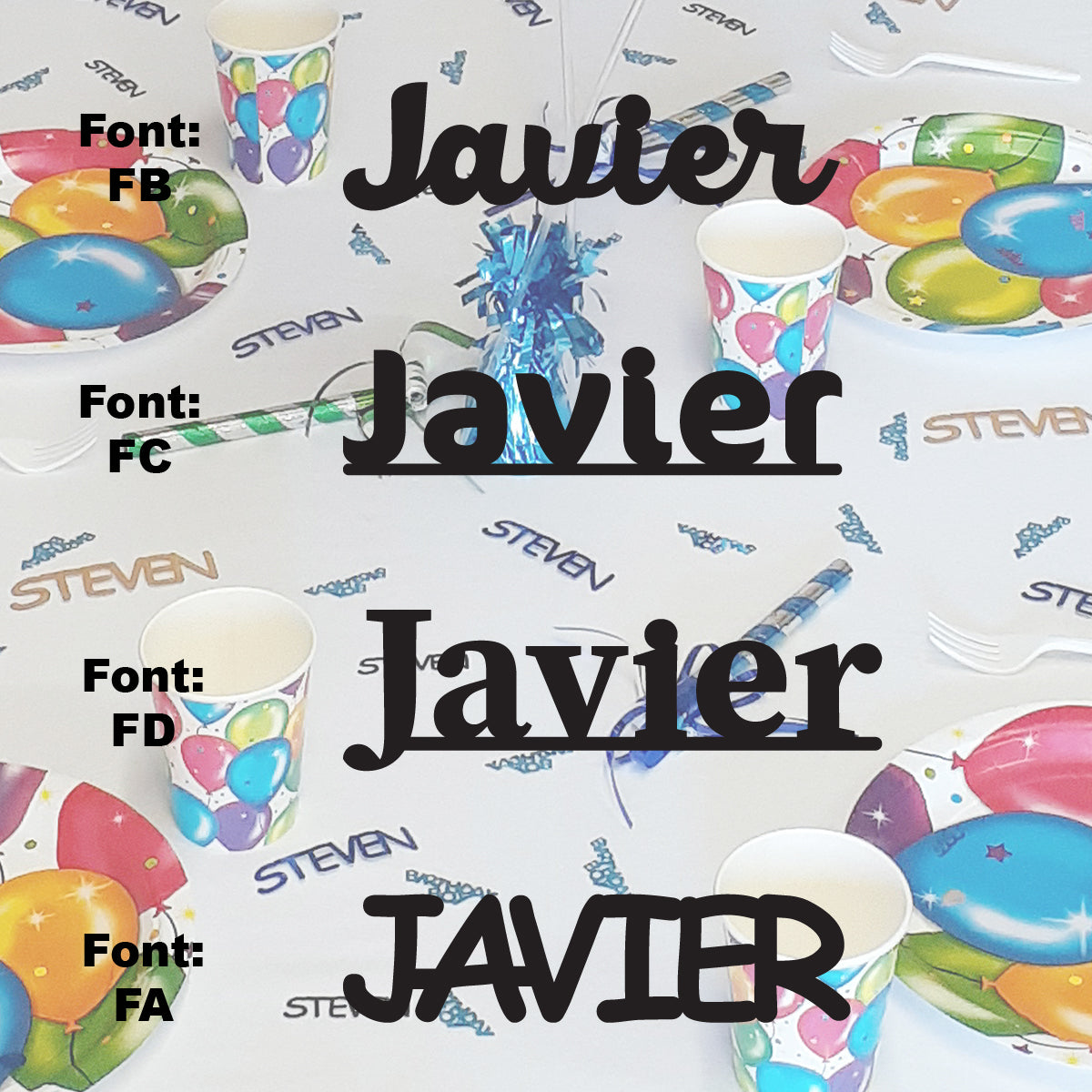 Custom-Fetti Boy - JAVIER Black